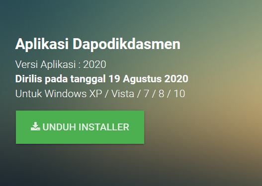 Download Aplikasi Dapodikdasmen Versi 2020